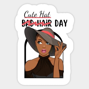 Cute Hat Day Sticker